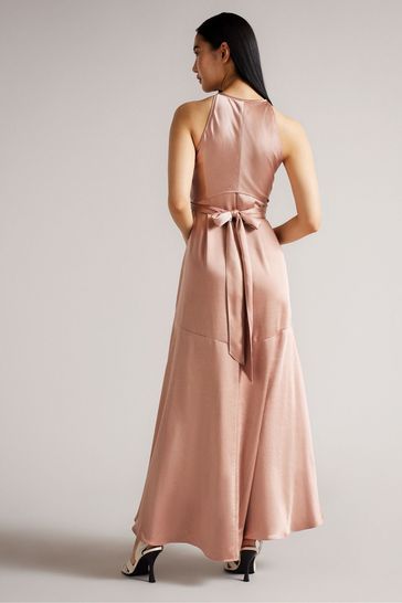 Buy Ted Baker Mmilly Dusky Pink High Low Halter Dress from Next Poland