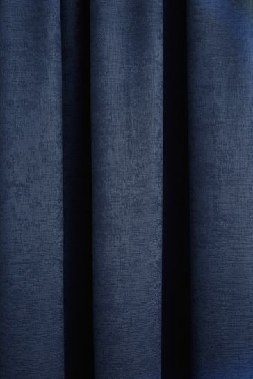 Dark blue top curtain fabric