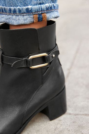 Black smart ankle boots hotsell