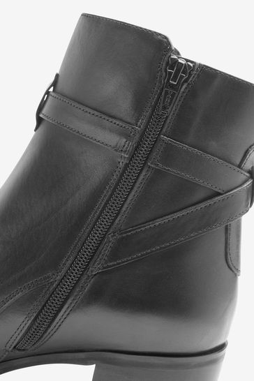 Black smart ankle boots hotsell