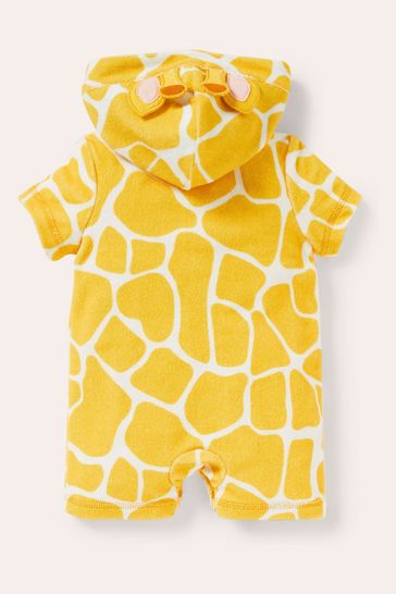 Boden Yellow Novelty Towelling Romper