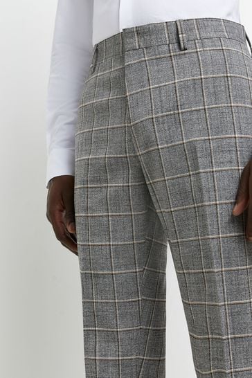 River island plaid pants top