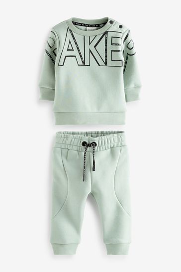 Baker by Ted Baker Green Sweater And Joggers Set