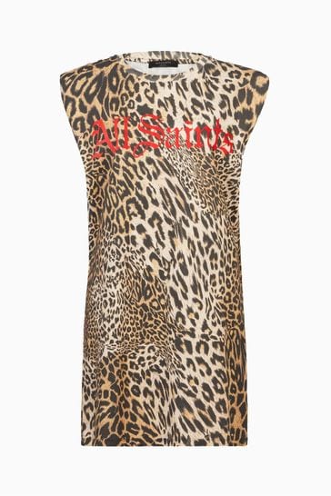 Allsaints leopard deals dress