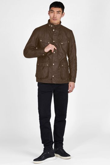 Barbour duke outlet jacket brown
