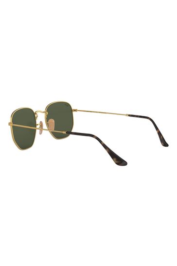 Hexagonal flat lenses best sale sunglasses