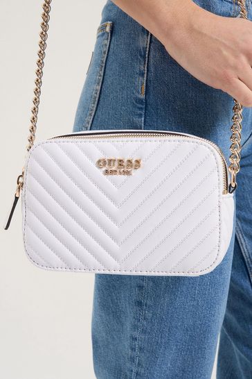 Guess white crossbody hotsell