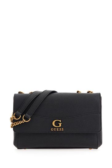 Buy Guess Nell Convertible Cross Body Black Flap Bag from Next