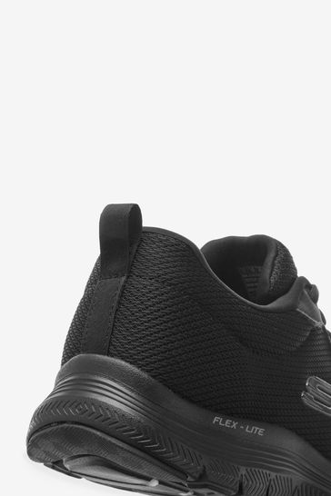 Black skechers on sale flex
