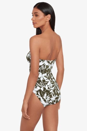 Ralph lauren bandeau one piece swimsuit new arrivals