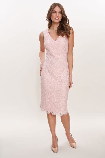 Gina bacconi pink dress hotsell