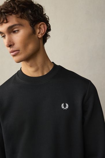 Fred perry sales black sweatshirt