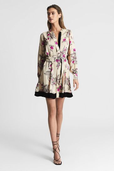 Orchid print deals dress