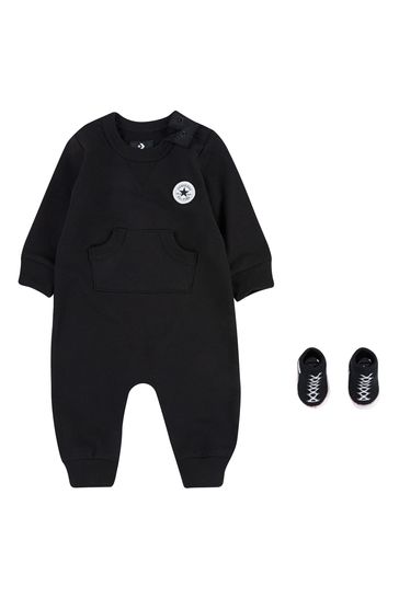 Converse Black Baby Pramsuit