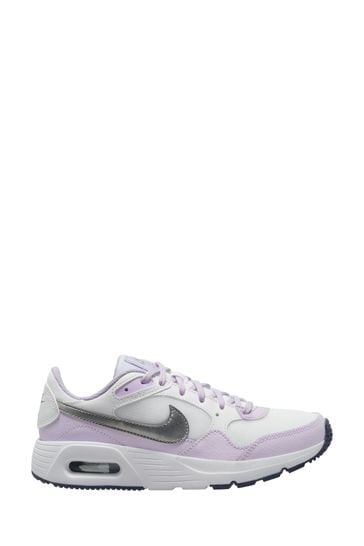 Nike White/Lilac Air Max SC Youth Trainers