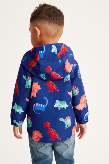 Navy Blue Dinosaur Shower Resistant Jacket 3mths 7yrs