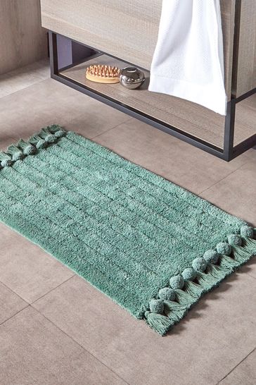 Buy Yard Ribbed Tassel 100 Cotton Anti Slip Bath Mat from the Laura Ashley online shop