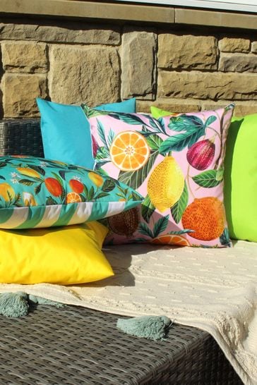 Evans Lichfield Multi Citrus Water Resistant Outdoor Polyester Cushion