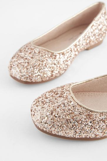 Rose gold 2024 ballet slippers