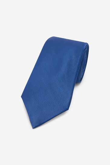 Electric Blue Twill Tie