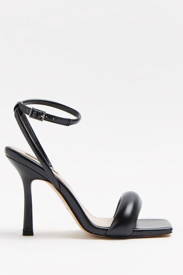 River island black barely there sandals online