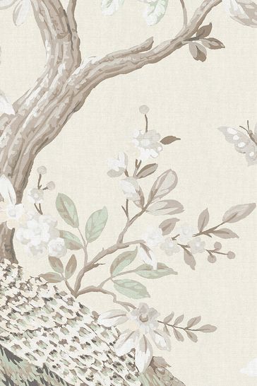 Laura Ashley Truffle Brown Belvedere Fabric By The Metre