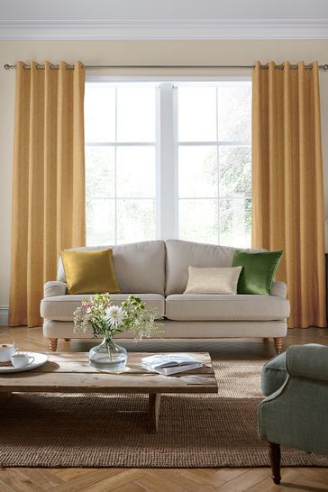 Laura Ashley Gold Easton Fabric By The Metre