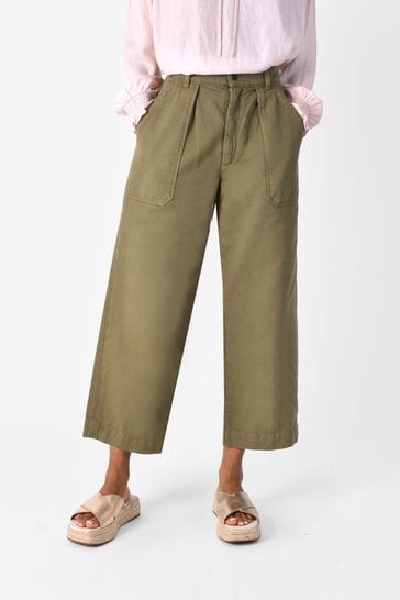 Ro&Zo Green Denim Culotte Trousers
