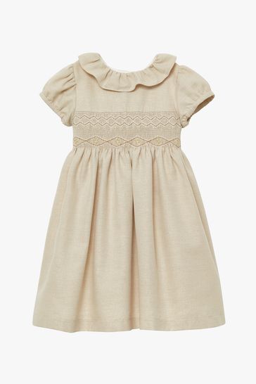 Buy Trotters London Gold Harriet Smocked Dress from Next Croatia