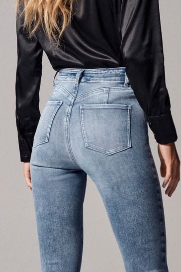 Buy Own. Grey Ultra High Rise Skinny Jeans from Next Luxembourg