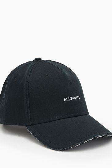 AllSaints Black Felix Baseball Cap