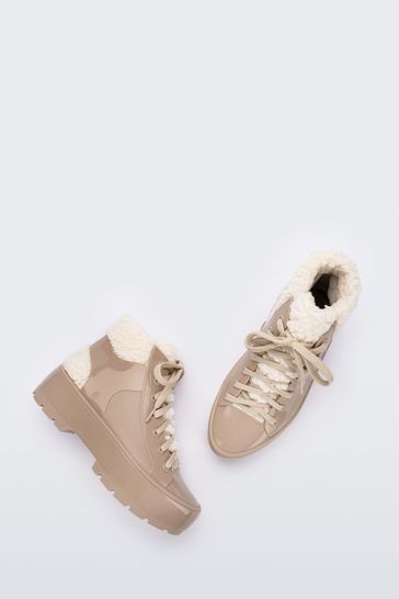 Melissa Nude Fluffy Sneaker Boots