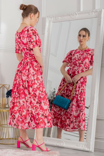 Dress pink and red hotsell