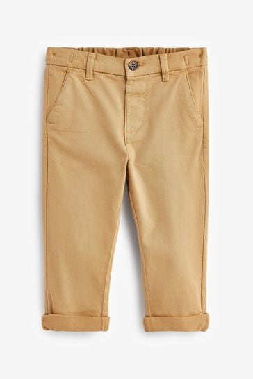 Ochre Yellow Stretch Chinos Trousers (3mths-7yrs)