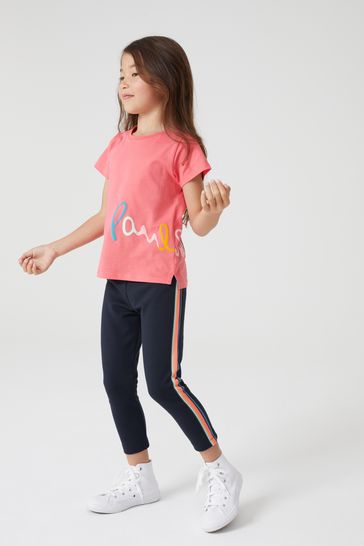 Next girls navy leggings store