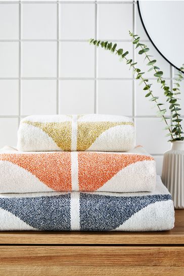 Buy Orla Kiely Yellow Sunflower Towel from Next Denmark