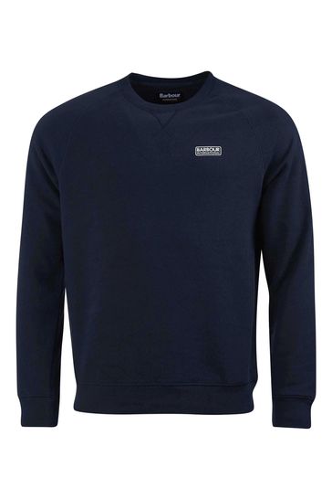 Barbour® International Blue Essential Crew Neck Sweatshirt