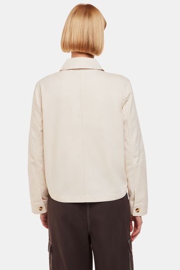 Cream top casual jacket