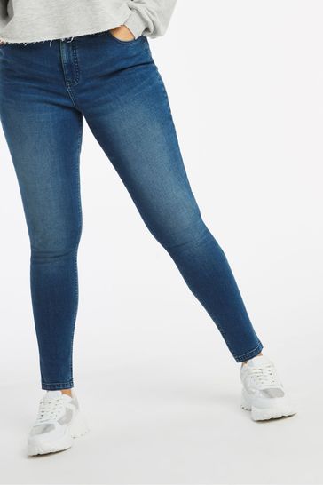 Simply Be Blue Vintage 24/7 Short Leg Skinny Jeans