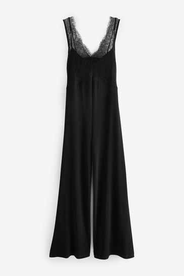 Buy Lace Trimmed Jumpsuit from Next Luxembourg