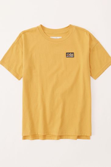 Abercrombie & Fitch Yellow Scenic Back Hit Graphic T-Shirt