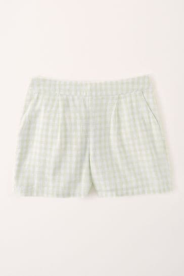 Abercrombie & Fitch Green High Waisted Shorts
