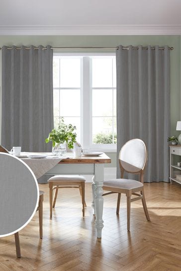 Laura Ashley Steel Grey Swanson Fabric By The Metre