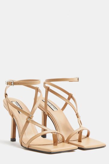 River island nude sandals clearance