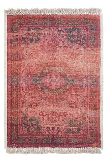 French Connection Red Large Recycled Cassis Rug