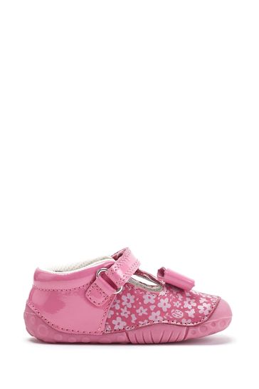 Buy Start Rite Wiggle Pink Leather Bow T Bar Pre Walker Baby Shoes