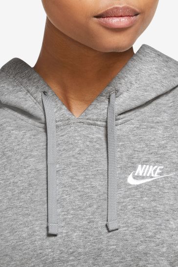 Buy Nike Grey Club Fleece Longline Hoodie from Next Ireland