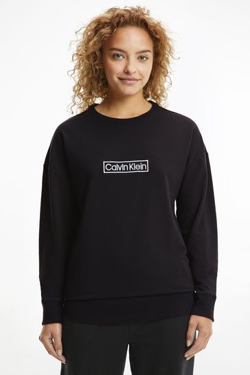 Calvin Klein Black Reimagined Heritage Loungewear Sweatshirt