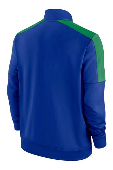 Blue nike track top shop