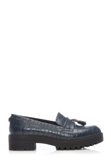 Moda In Pelle Chunky Slip On Shoes With Tassel Detail And Moda Stamp